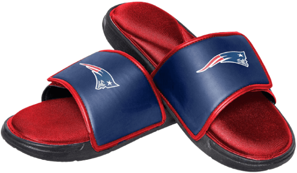 FOCO Mens NFL Team Logo Sport Shower Foam Slide Flip Flop Sandals