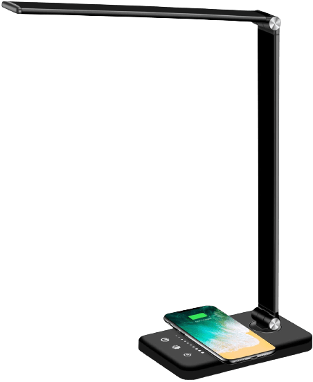 Multifunctional LED Desk Lamp with Wireless Charger & USB