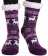 Winter Snowflake Fleece Lining Knit Thick Warm Slipper Socks
