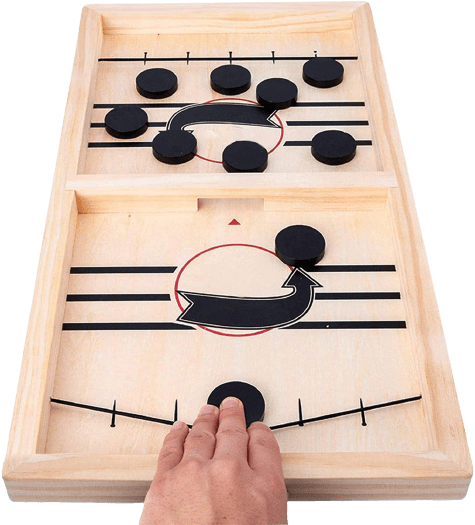 Desktop Battle Wooden Sling Hockey Table Game