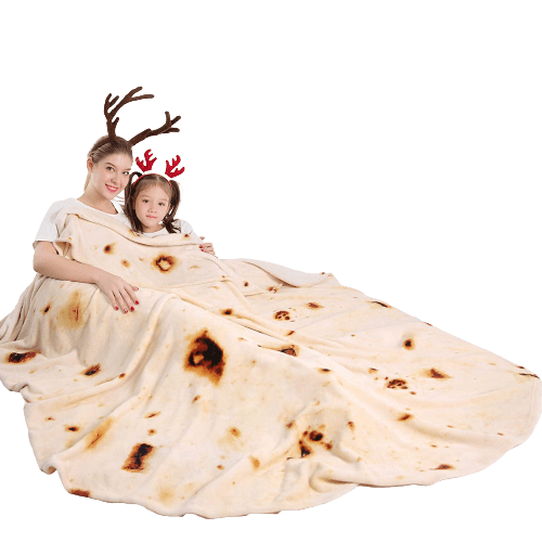 Burritos Tortilla Blanket Double Sided