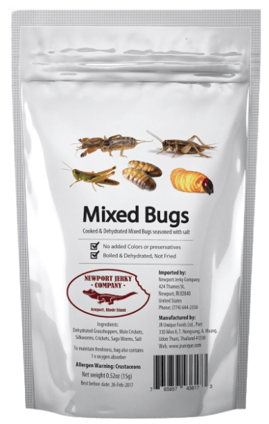 Mixed Edible Bugs - Grasshoppers, Worms, etc.