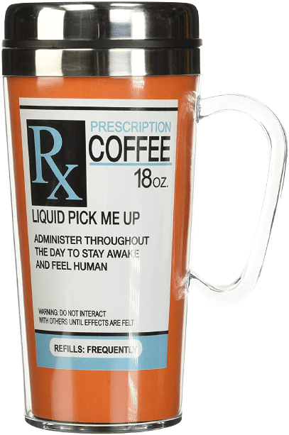 Insulated Prescription Travel Mug for Coffee Lovers