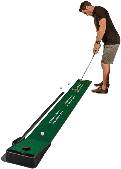 Indoor Putting Green with Ball Return, 9 Feet x 16.25 Inches