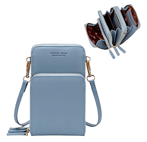 Mini Messenger Shoulder Handbag Wallet with Credit Card Slots