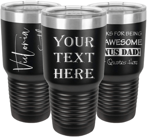 Personalized 30oz Tumbler with Lids & Straws