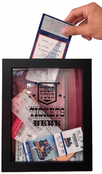 Ticket Shadow Memory Box