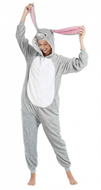 Fleece Bunny Cosplay Onesie Pajama