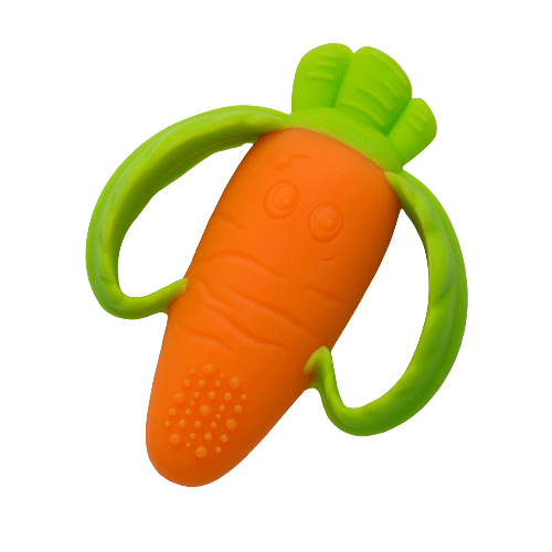 Silicone Soft-Textured Teether Carrot