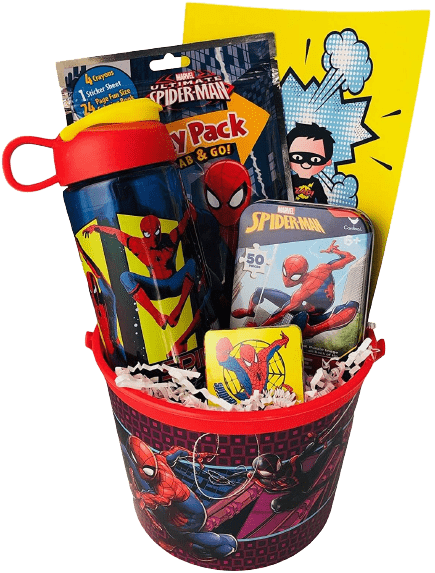 Spiderman Gift Basket for Young