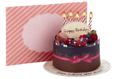 Pop Up Birthday Chocolate Cake Card