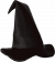 Satin Soft Black Witch Hat