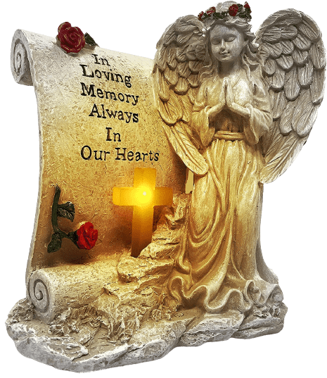 Garden LED Angel Statue Sympathy Gift