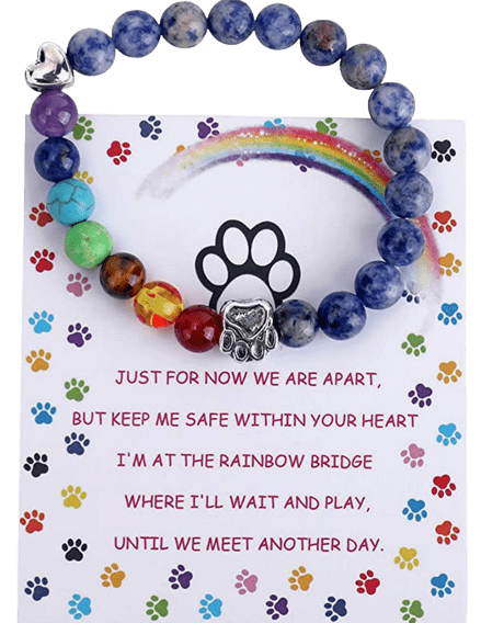Rainbow Bridge Bracelet for Beloved Pet Memorial