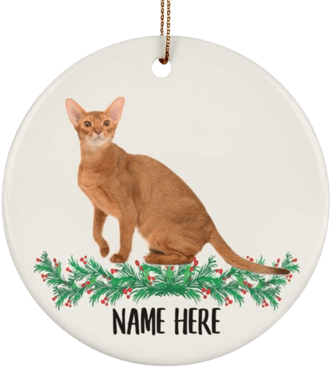Personalized Cat Tree Ornament